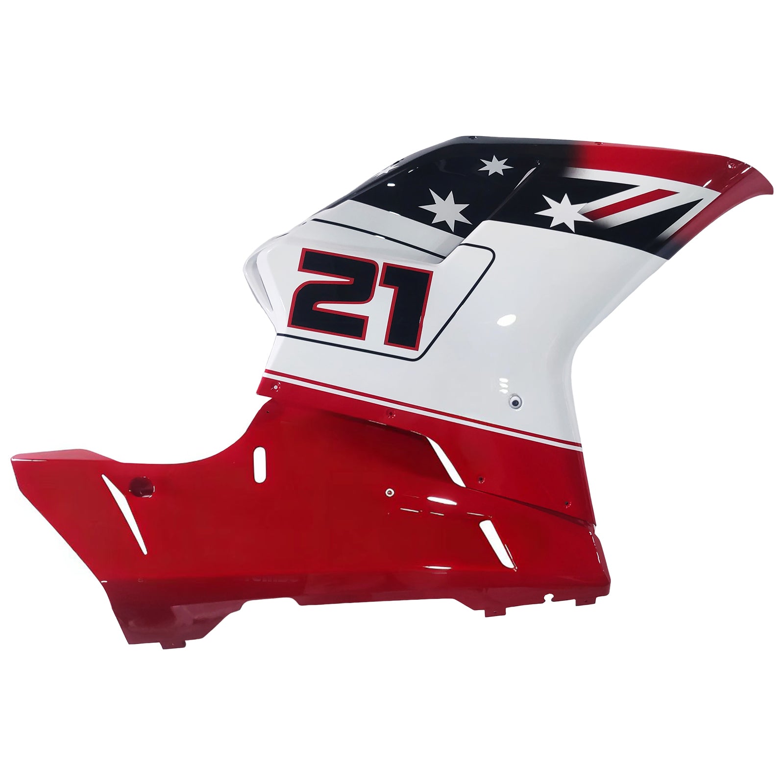 Amotopart All Years Ducati 1098/1198/848 Red White Fairing Kit