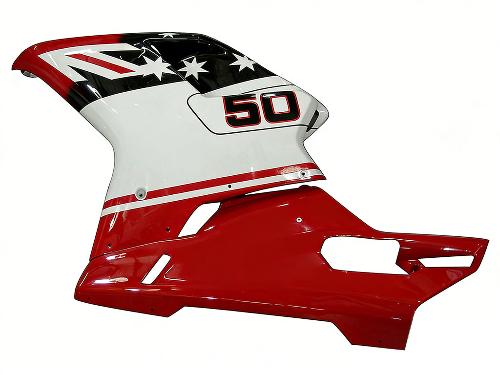Amotopart 2007-2011 Ducati 1098/1198/848 Červená Černá Bílá Modrá Sada kapotáže