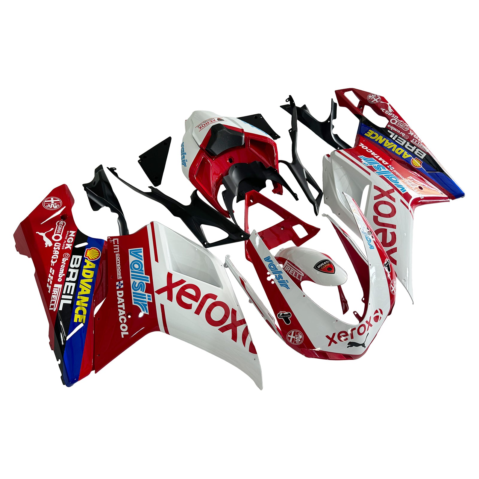 Amotopart All Years Ducati 1098 1198 848 Multiple Logo Fairing Kit