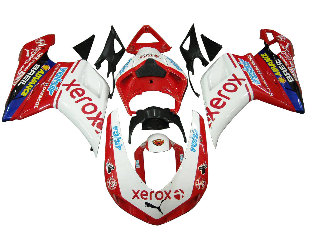 Amotopart 2007-2012 Ducati 1098 1198 848 Verkleidungssatz, Schwarz, Rot, Blau
