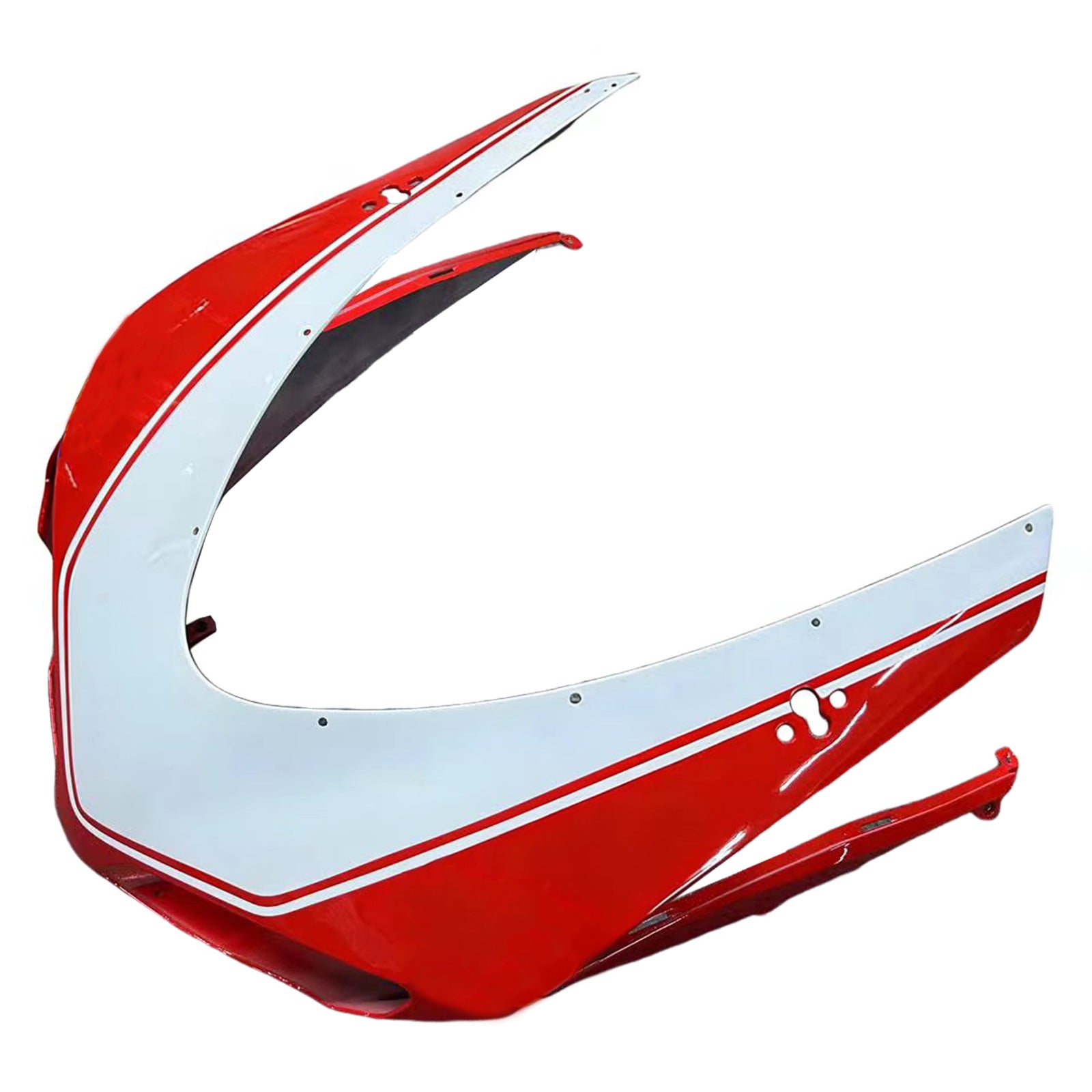 Amotopart All Years Ducati 1098/1198/848 White Red Fairing Kit
