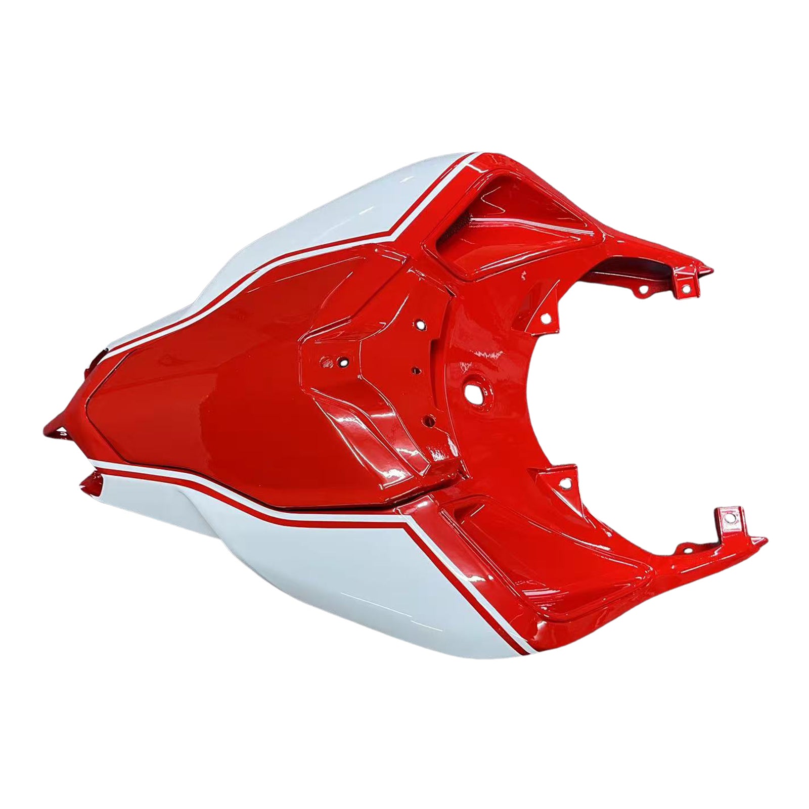 Amotopart All Years Ducati 1098/1198/848 White Red Fairing Kit