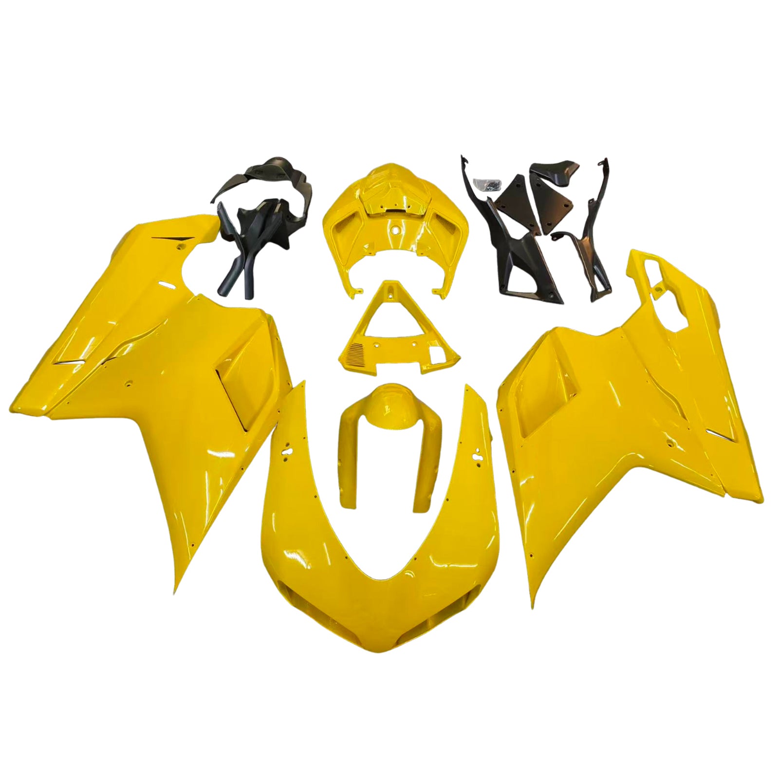 Amotopart 2007-2011 Ducati 1098/1198/848 Kit de carenado amarillo