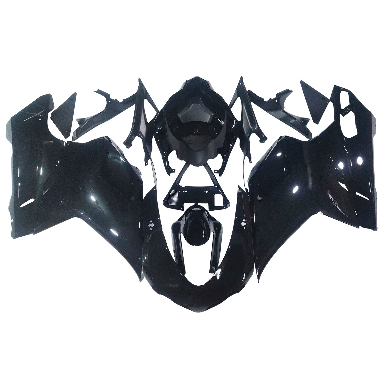 Amotopart 全年式 Ducat 1198 ブラック フェアリング キット