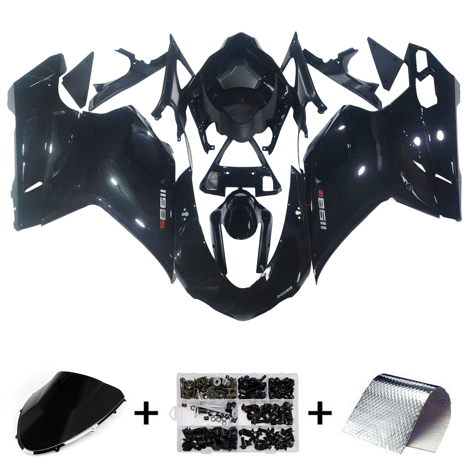 Amotopart po celé roky Ducat 1198 Black Failing Kit