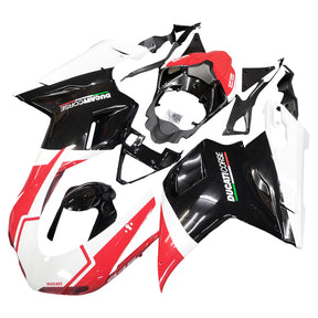 Amotopart All Years Ducati 1098 1198 848 red&Black Fairing Kit