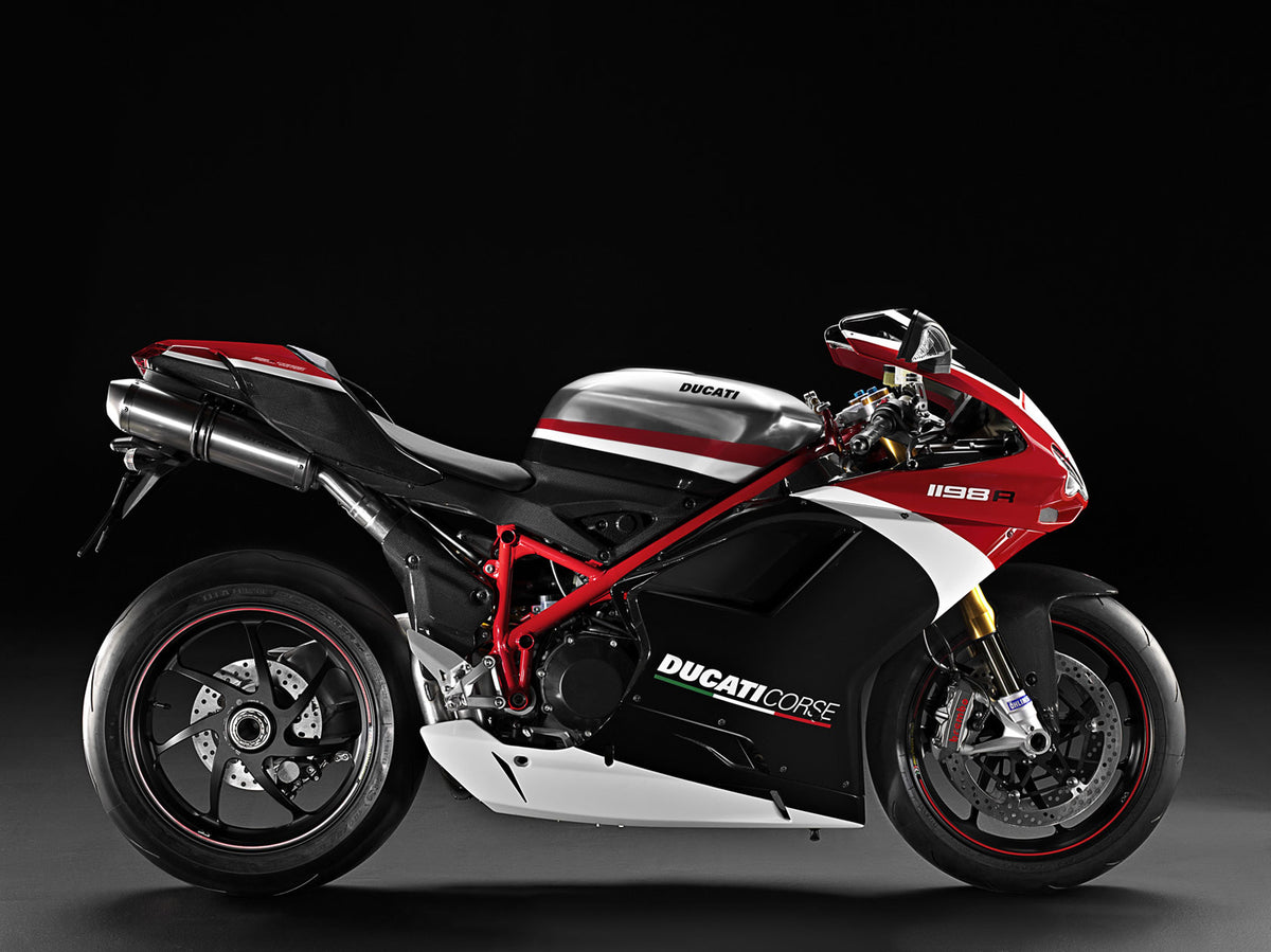 Amotopart 2007-2012 Ducati 1098 1198 848 red&Black Fairing Kit