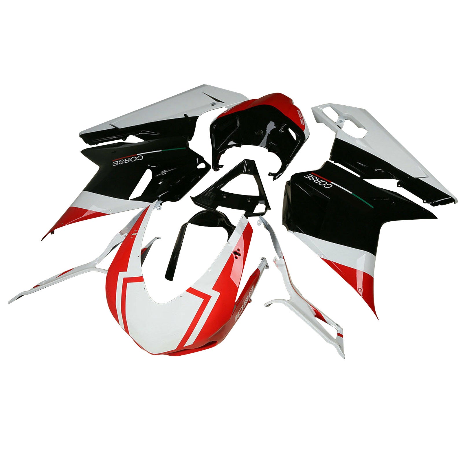 Amotopart All Years Ducati 1098 848 1198 RED & WHITE RAKINOVÁNÍ KIT