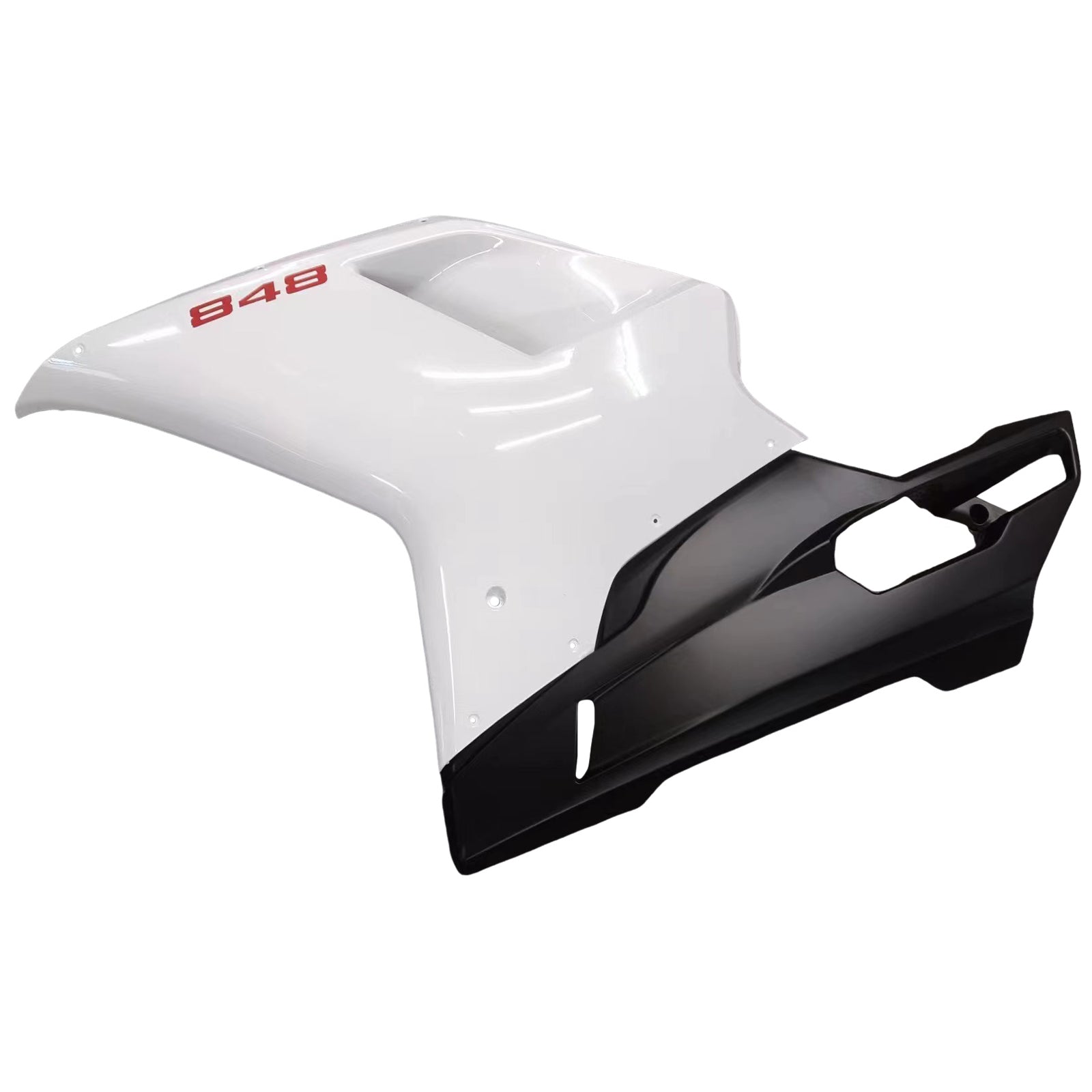 Amotopart All Years Ducati 848 Black White Fairing Kit