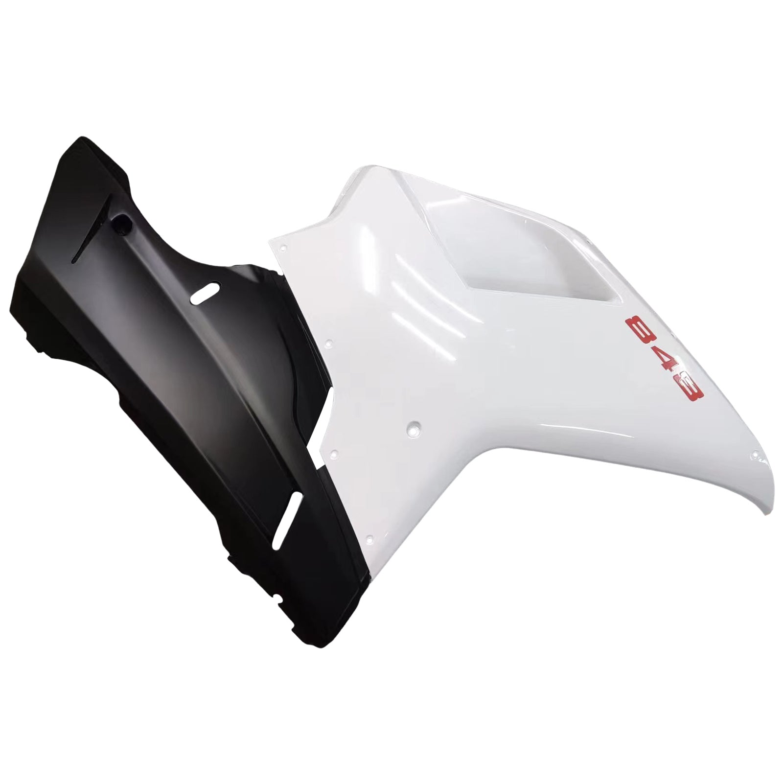 Amotopart All Years Ducati 848 Black White Fairing Kit