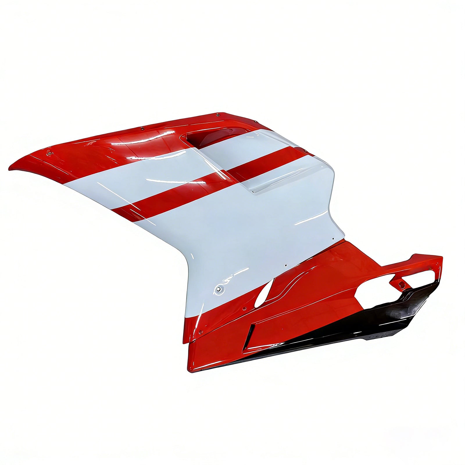 Amotopart Verkleidungsset für alle Baujahre Ducati 1098 1198 848, glänzend rot-weiß