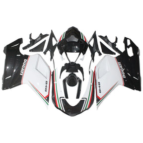 Amotopart Ducati 2007-2012 1098/1198/848 Black White Fairing Kit