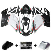 Amotopart Ducati 2007-2012 1098/1198/848 Kit carena bianco nero