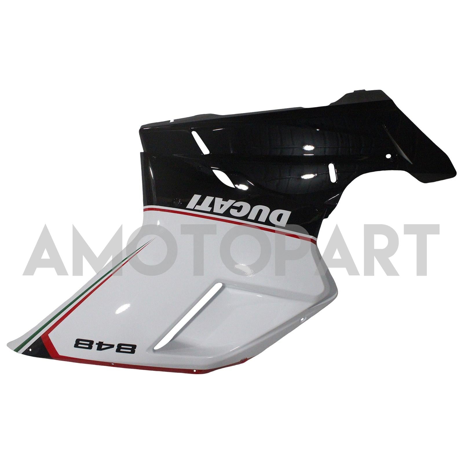 Amotopart Ducati alla år 1098/1198/848 Black White Fairing Kit