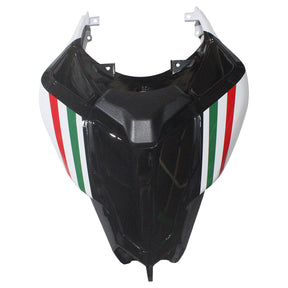 Amotopart Verkleidungsset für Ducati 2007–2012 1098/1198/848, Schwarz, Weiß