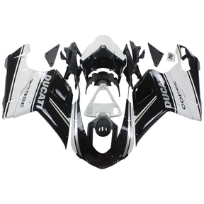 Amotopart Ducati 2007-2012 1098/1198/848 Kit carena bianco mix nero