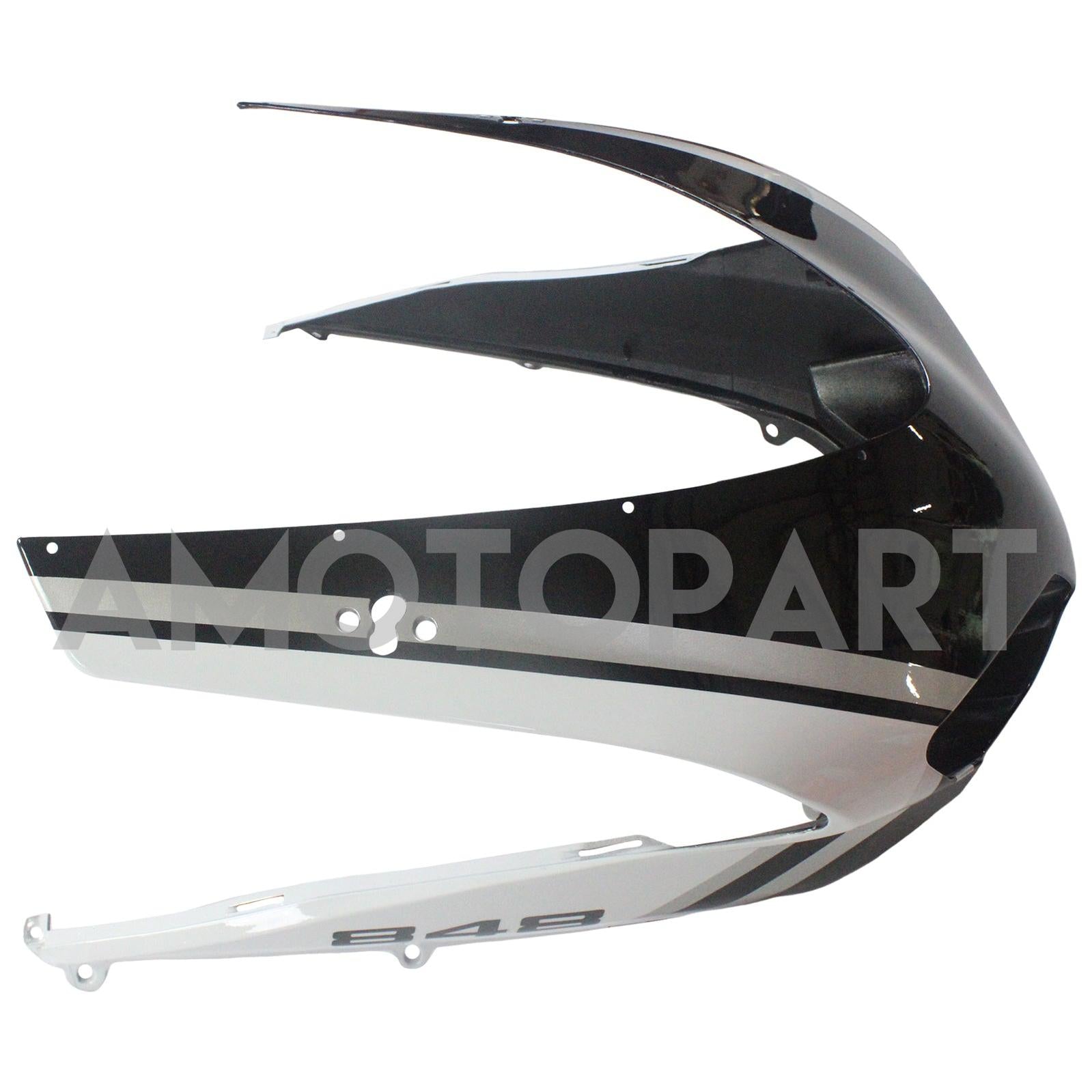 Amotopart Ducati All Years 1098/1198/848 Black Mix White Fairing Kit