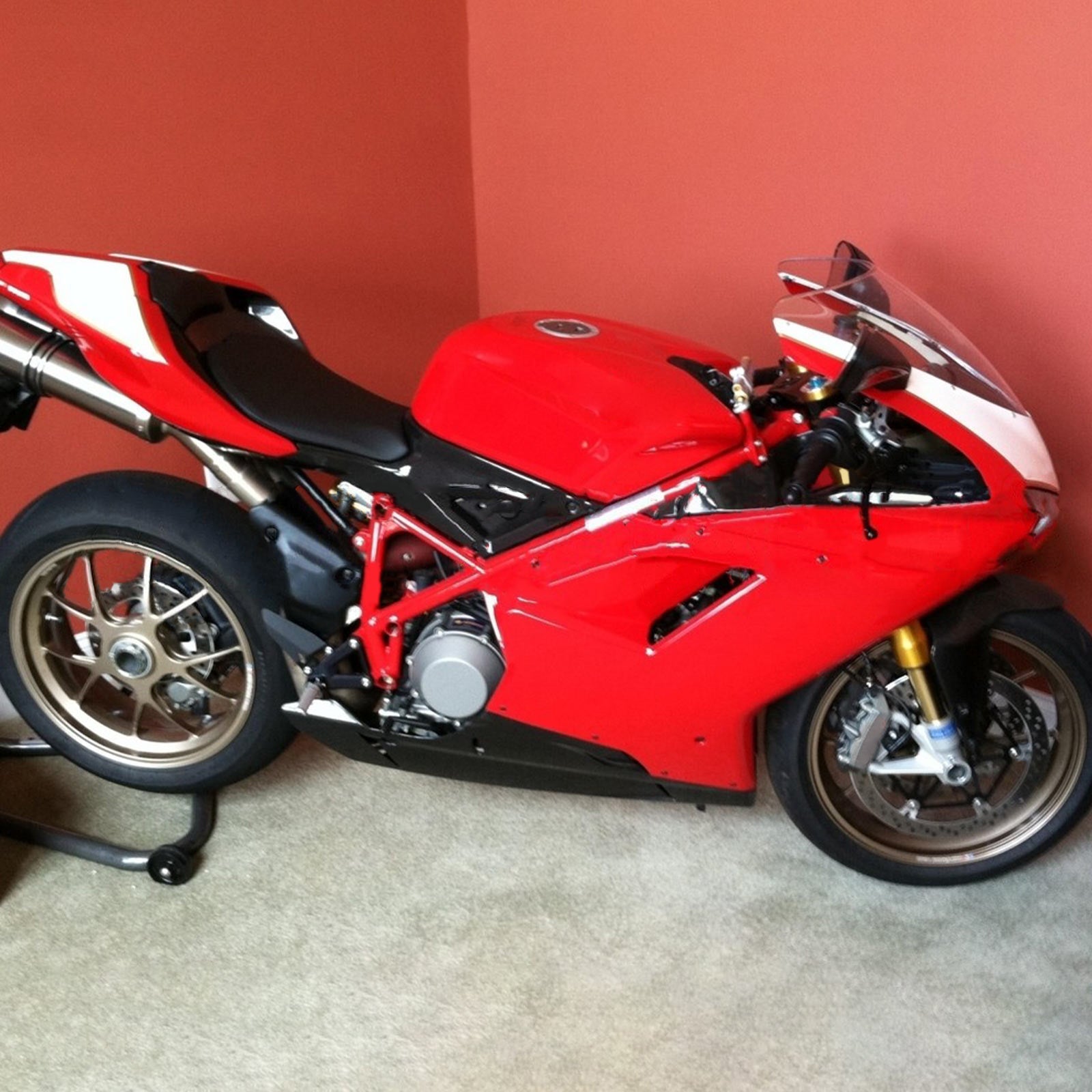 Amotopart Ducati All Years 1098/1198/848 Black Red Fairing Kit