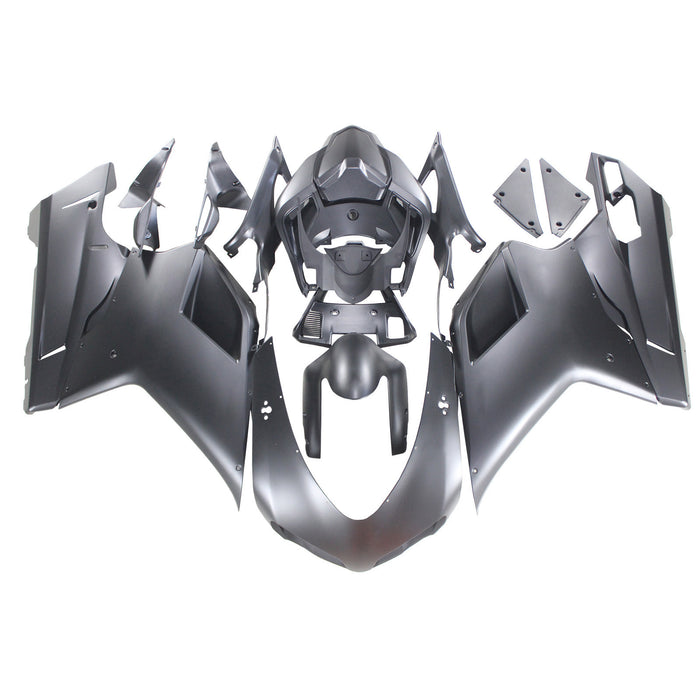 Amotopart Ducati All Years 1098 Matte Black Fairing Kit