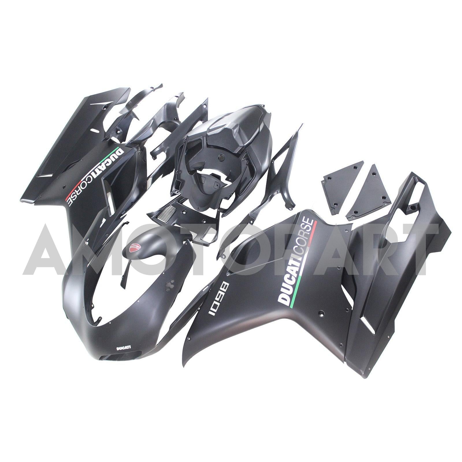 Amotopart Ducati alle Jahre 1098 Mattschwarzverkleidungskit