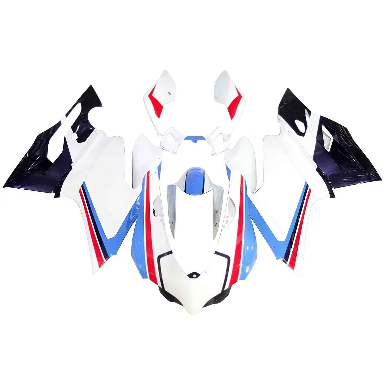 Amotopart All Years Ducati 1098 1198 848 Red&Blue Style3 Fairing Kit
