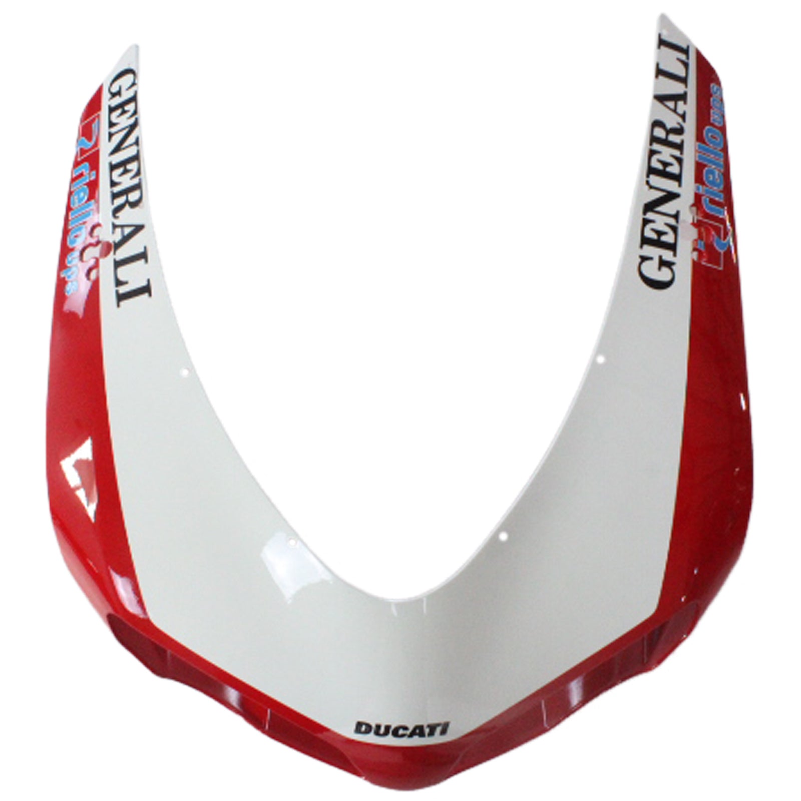 Amotopart 2007-2012 Ducati 1098 1198 848 Kit carena Style5 rosso e bianco