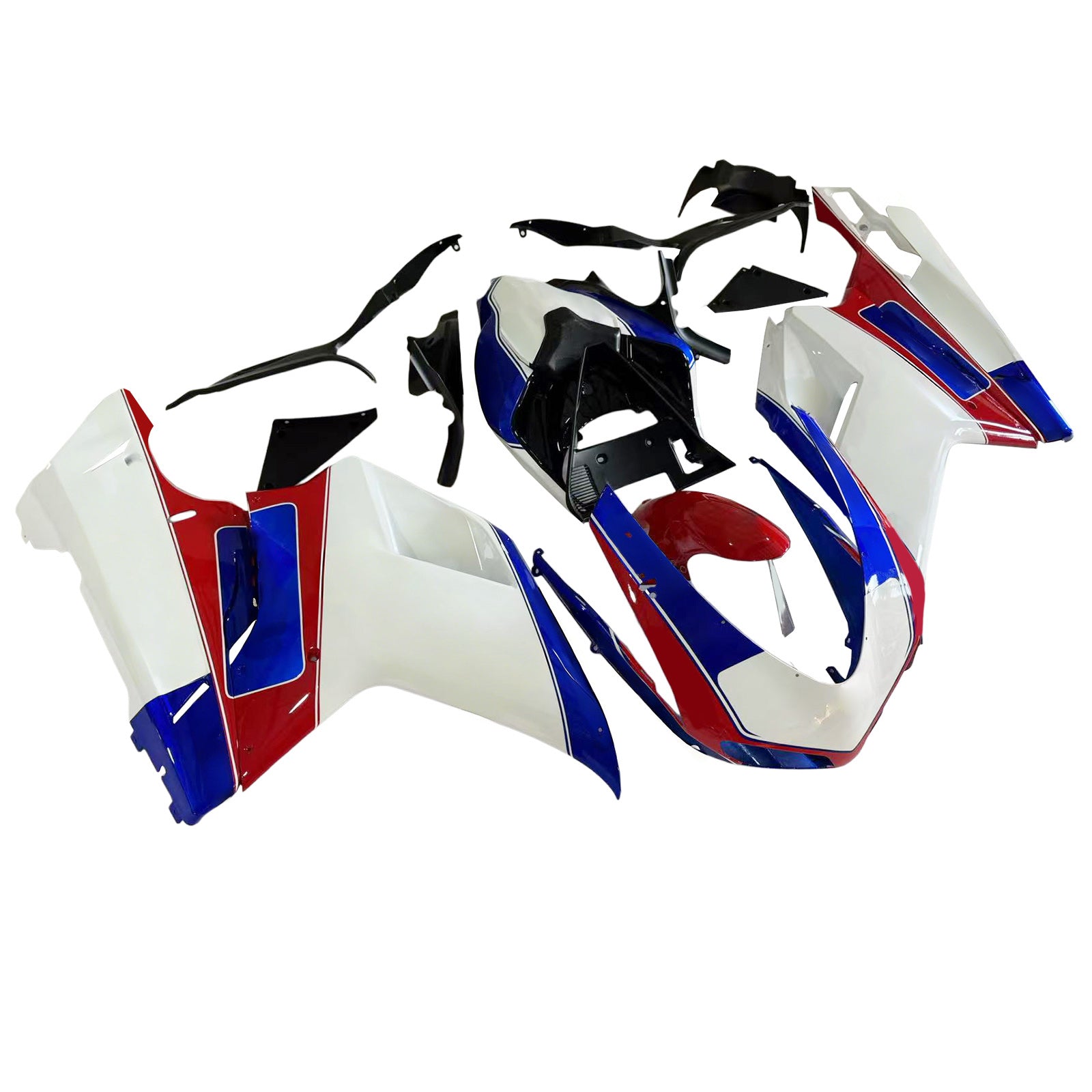 Amotopart varje år Ducati 1098 1198 848 Red & Blue Style2 Fairing Kit