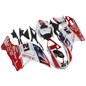 Amotopart 2007-2012 Ducati 1098 1198 848 Red&White Style7 Fairing Kit