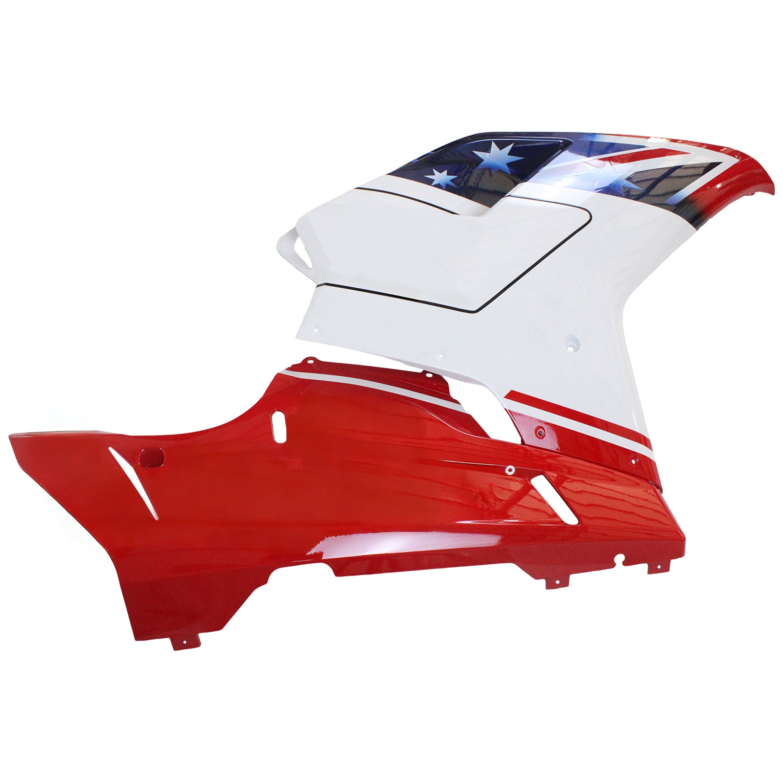 Amotopart All Years Ducati 1098 1198 848 Red&White Style7 Fairing Kit