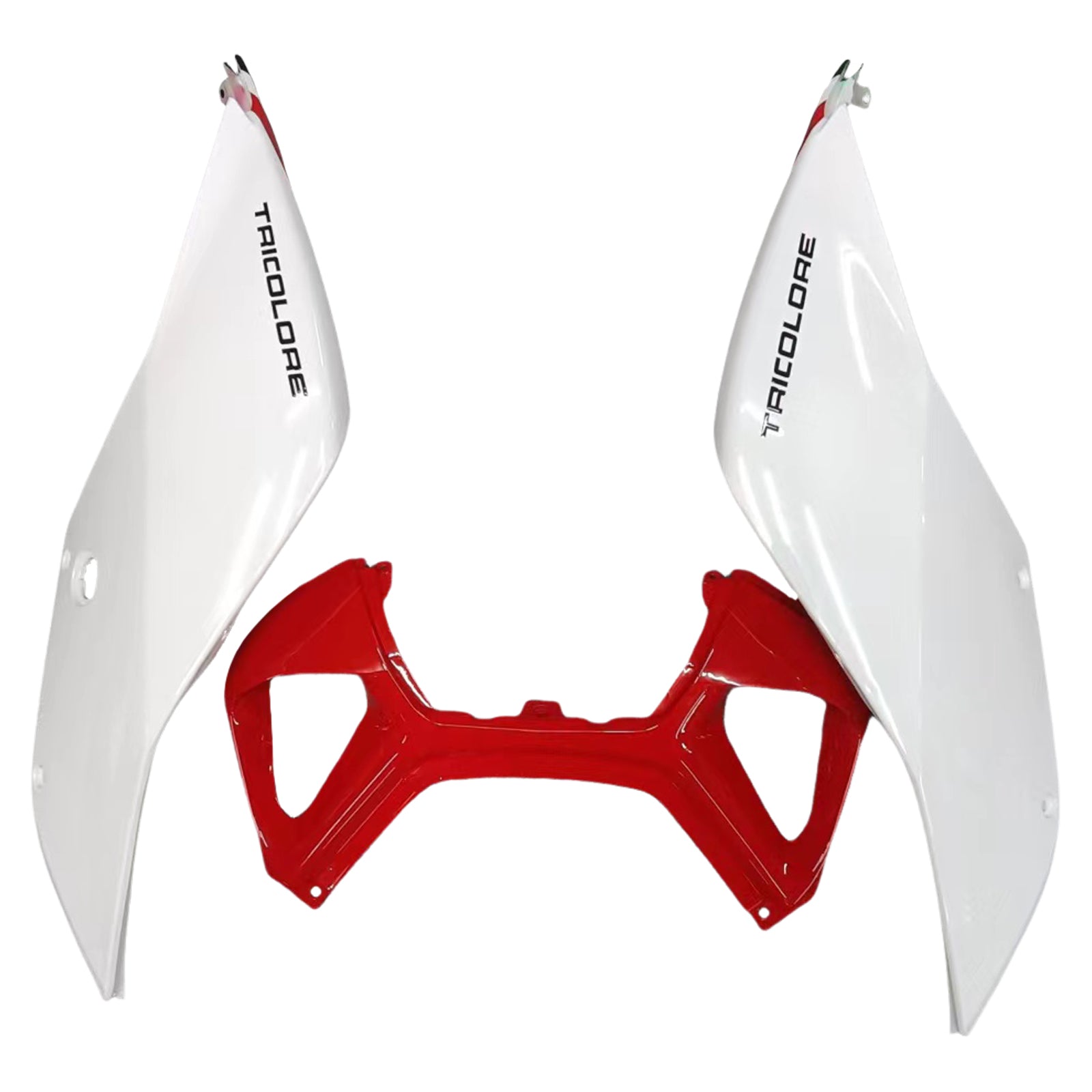 Amotopart Ducati 1199 899 2012-2015 Kit de carénage rouge et blanc