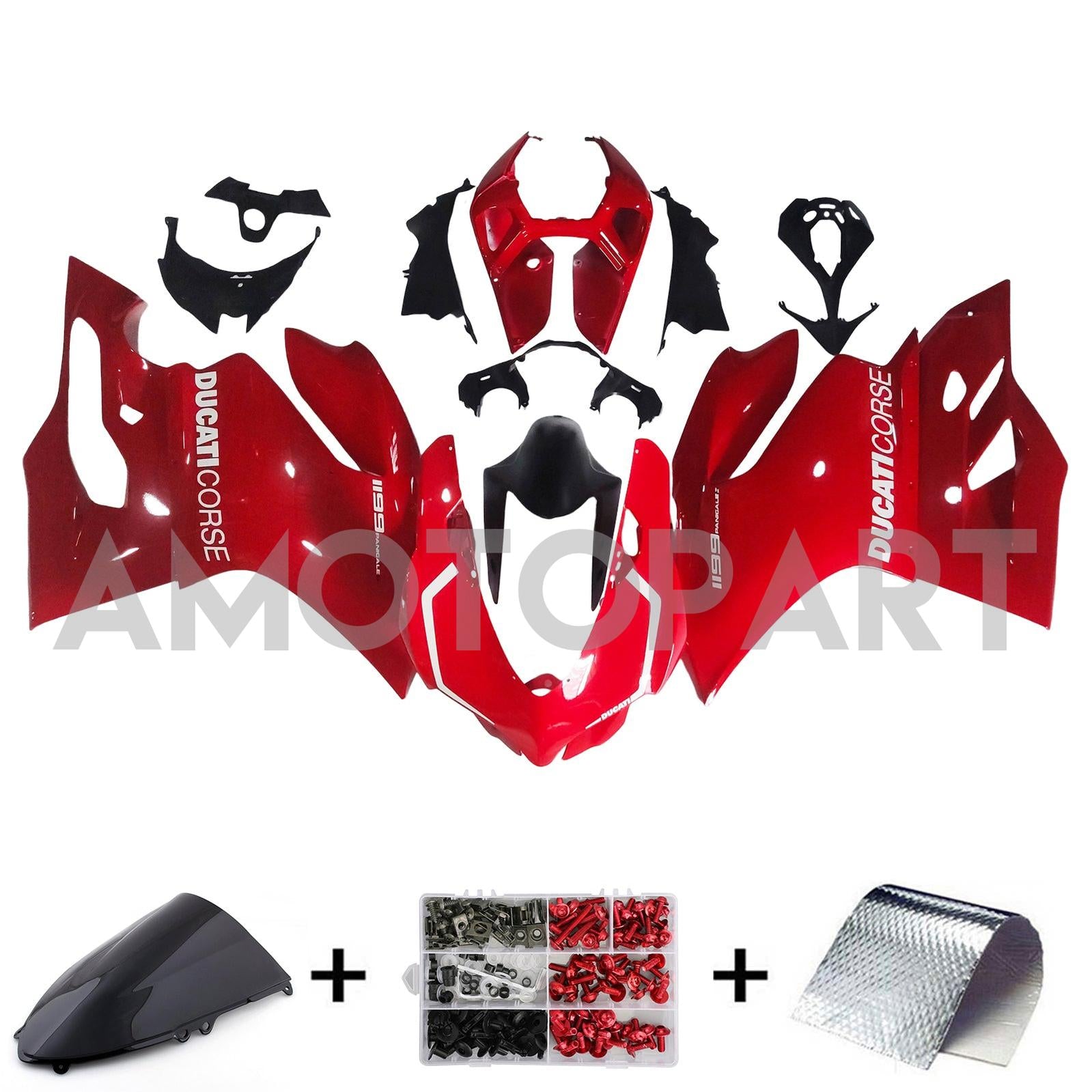 AMOTOPT 2012-2015 1199/899 DUCATI RED STILO2 KIT