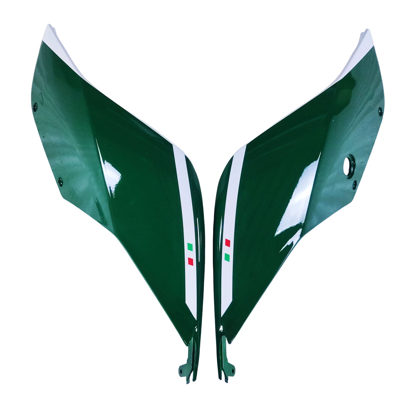 Amotopart 2012-2015 1199/899 Ducati Kit de carenado rojo y verde