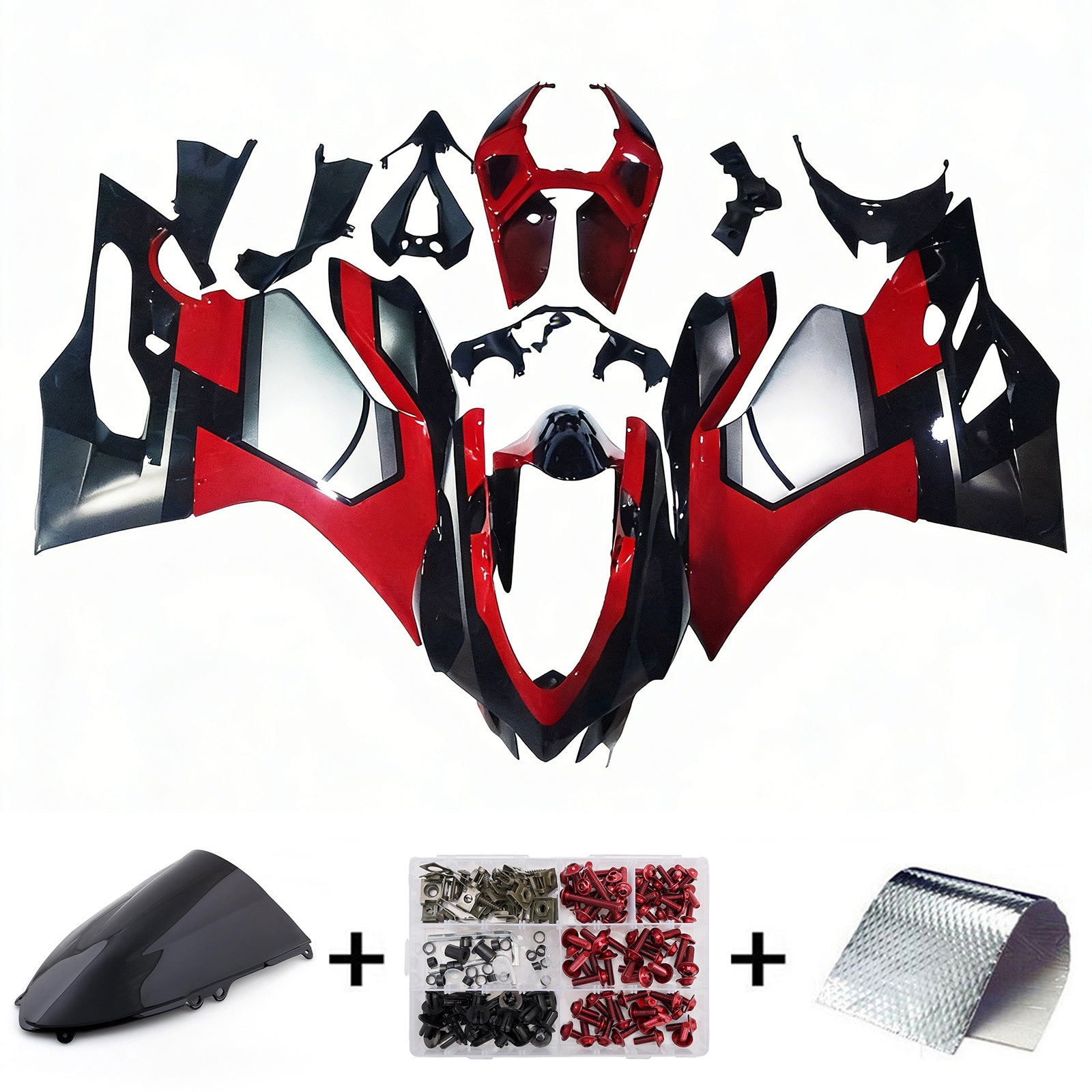 Amotopart 2012-2015 1199/899 Ducati Red & Black Style2 Failing Kit