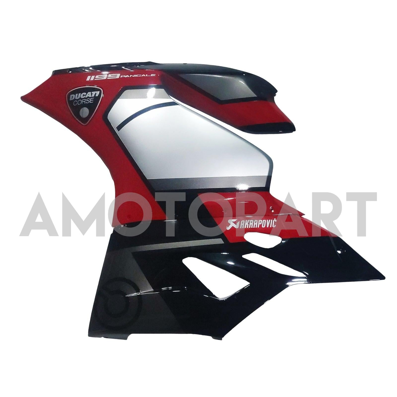 Amotopart 2012-2015 1199/899 Ducati Red&Black Style2 Faring Kit