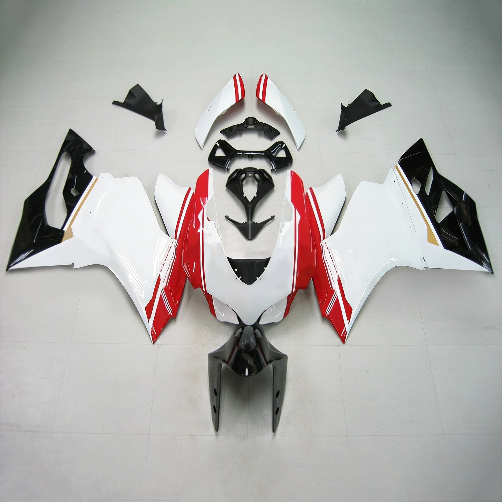 Amotopart Ducati 2012-2015 1199/899 Black White Red Fairing Kit