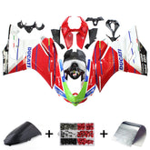 Amotopart Ducati 2012-2015 1199/899 Red Blue Line Fairing Kit