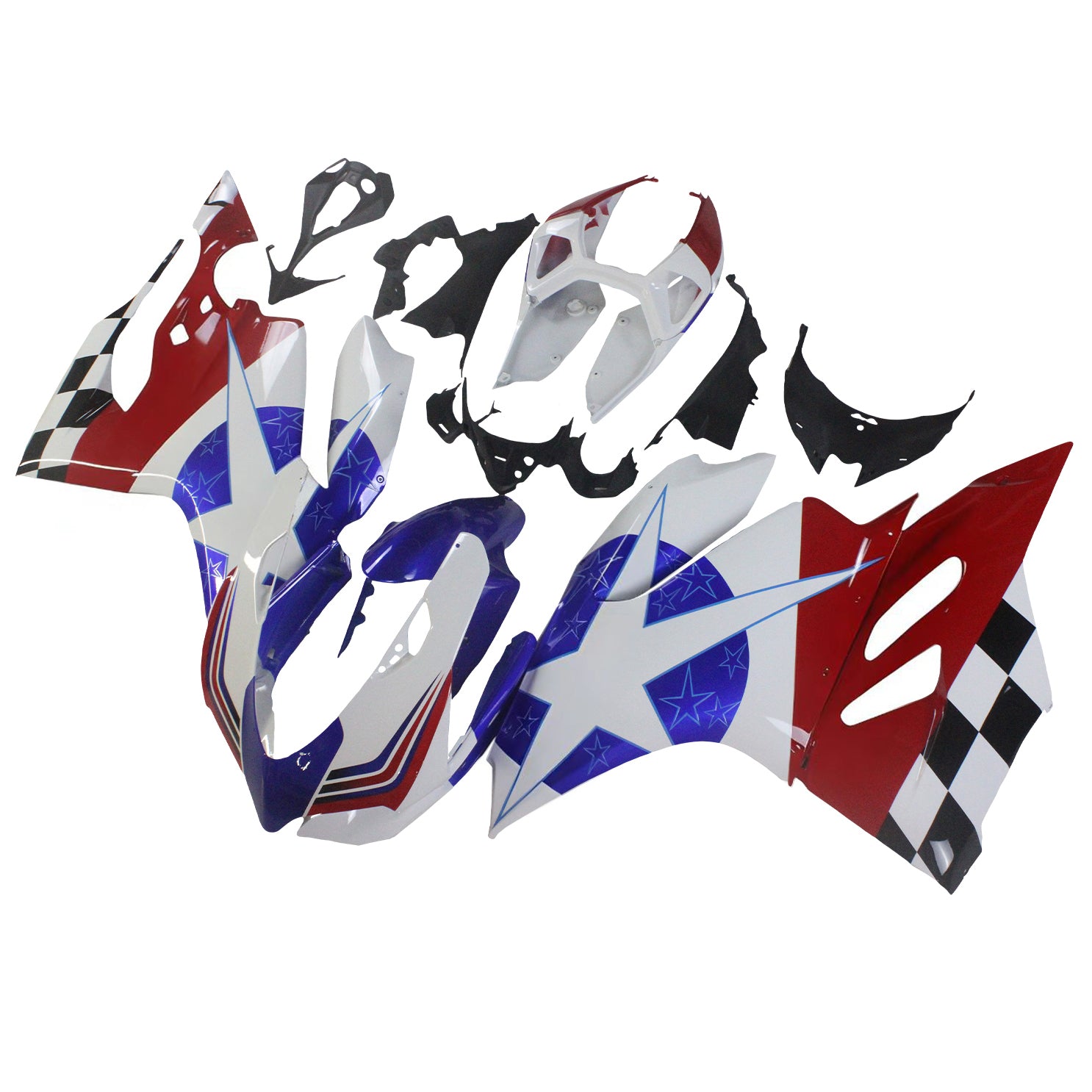 AMOTOPT 2012-2015 DUCATI 1199 899 KIT DE FALINÇÃO AZUL E RED STILO2