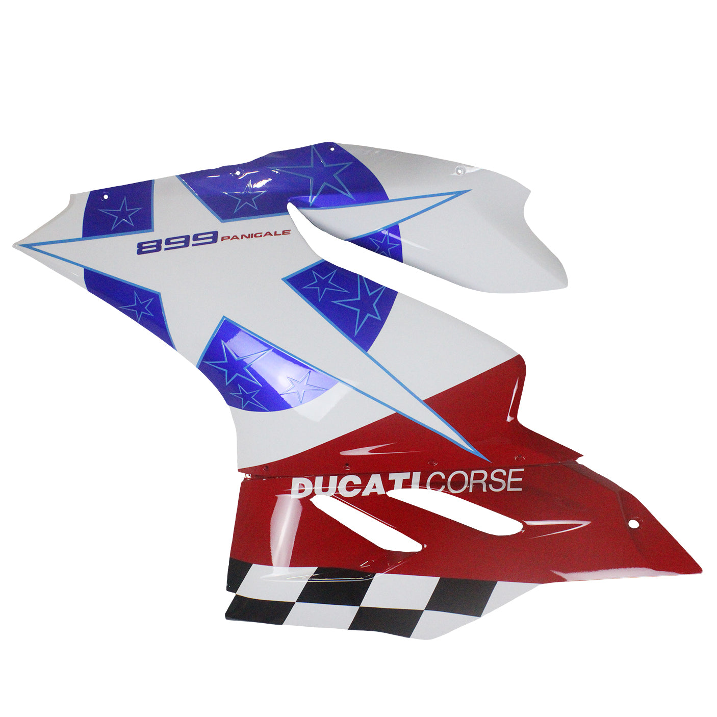 Amotopart 2012-2015 Ducati 1199 899 Blue&Red Style2 Fairing Kit