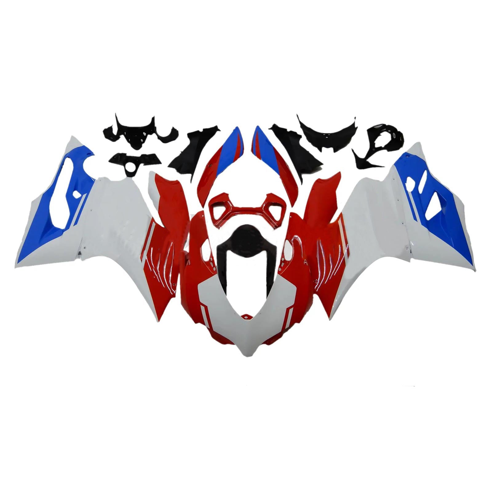 Amotopart 2012-2015 Ducati 1199 899 Blue & Red Style3 Kit de carenagem