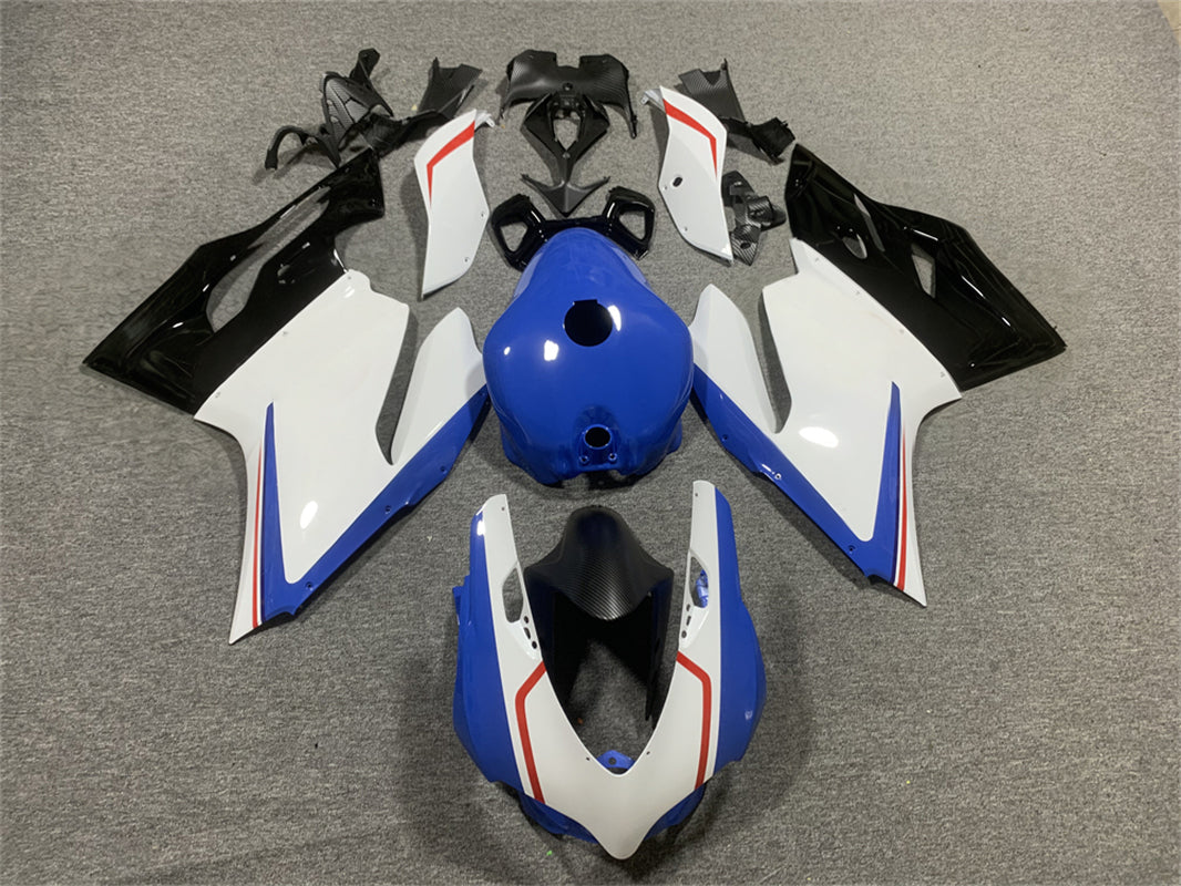 Amotopart Ducati 1199 899 2012-2015 Blau&Weißes Verkleidungsset