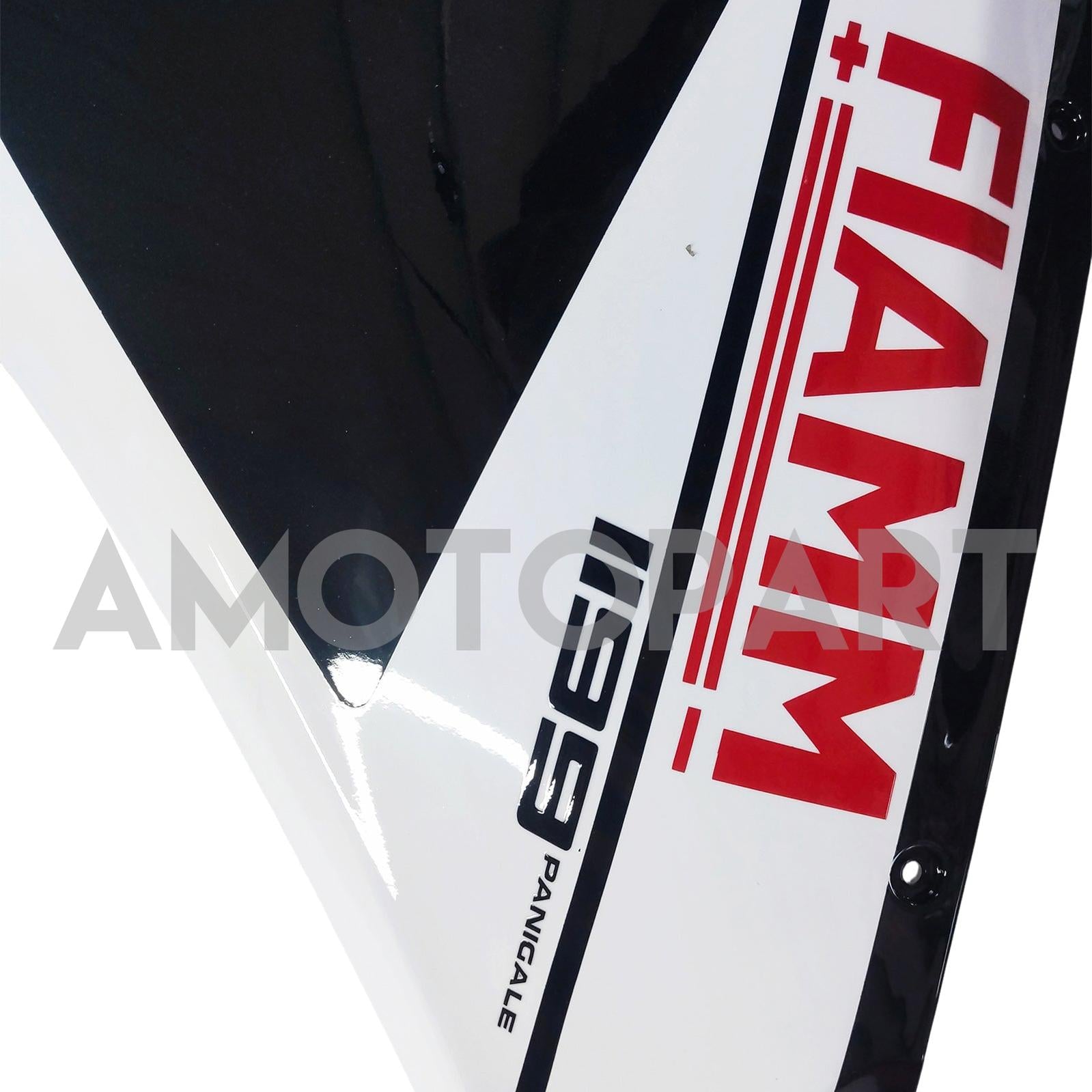 Amotopart 2012-2015 Ducati 1199/899 White Black Fairing Kit
