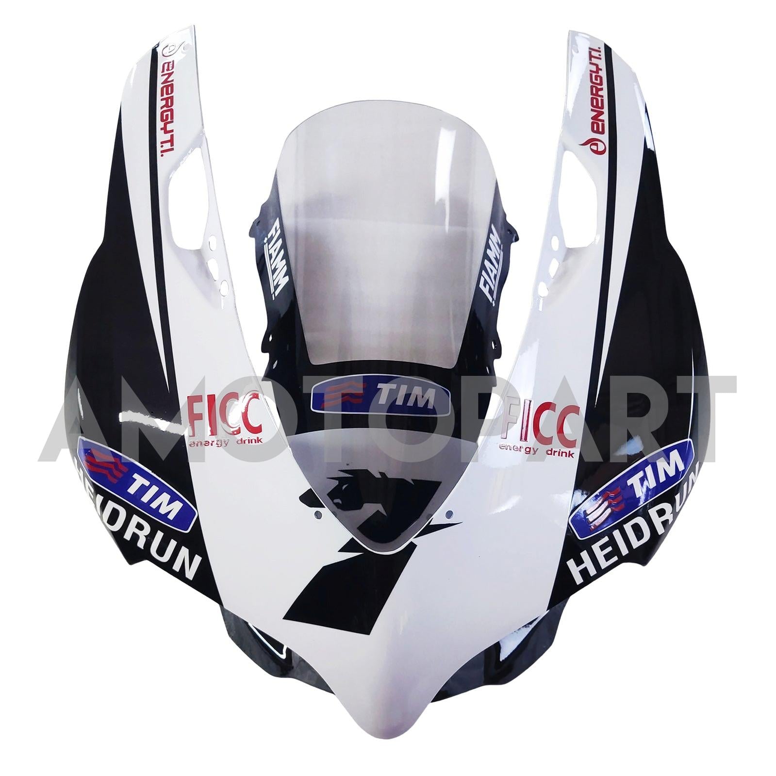 Amotopart 2012-2015 Ducati 1199/899 White Black Fairing Kit