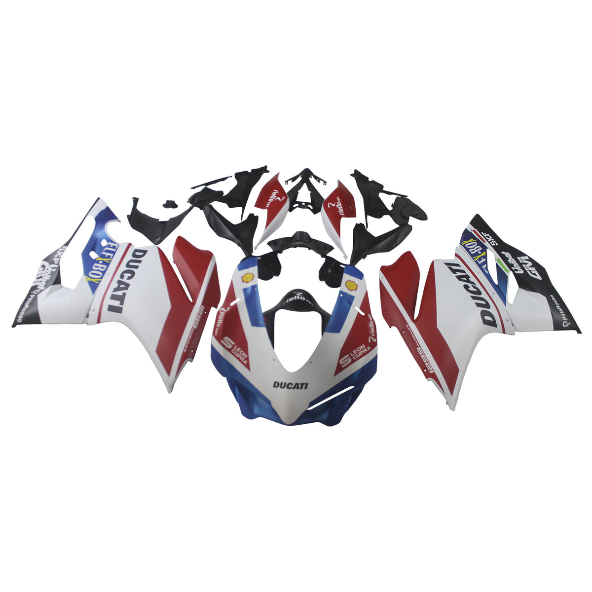 Amotopart 2015–2020 Ducati 1299 959 rot-blaues Verkleidungsset