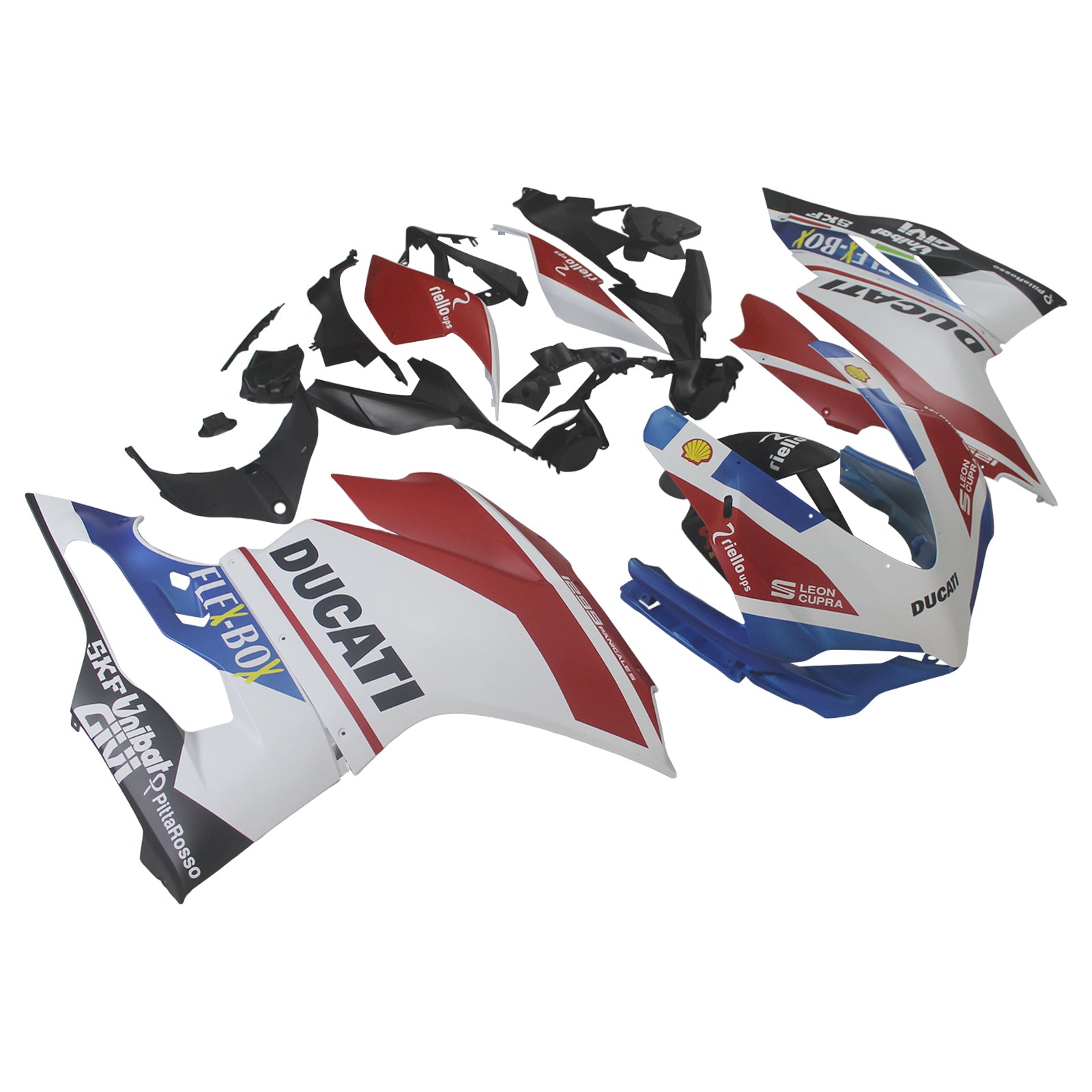 Amotopart 2015-2020 Ducati 1299 959 Red&Blue Fairing Kit