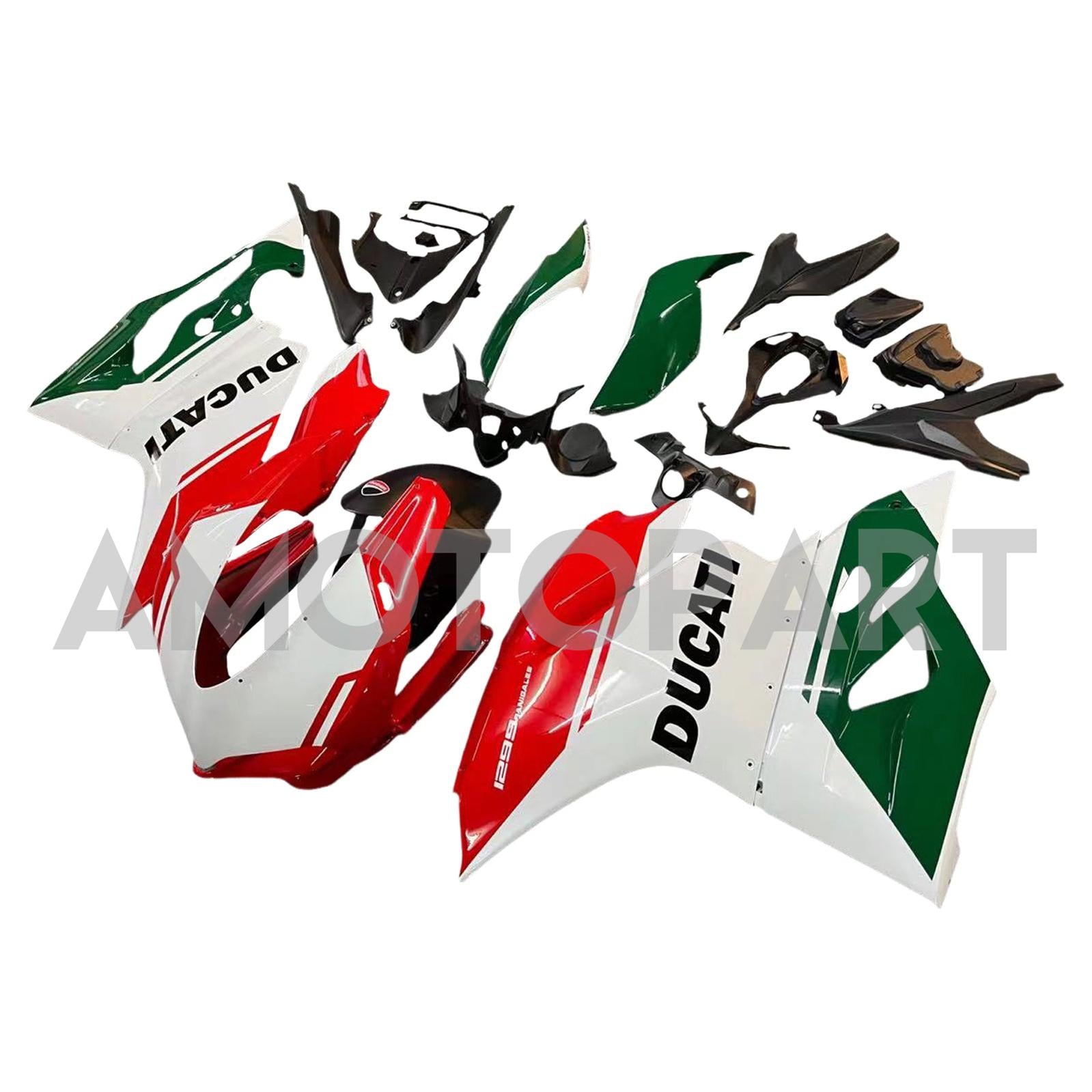 Amotopart 2015-2020 Ducati 1299 959 Red&Green Fairing Kit