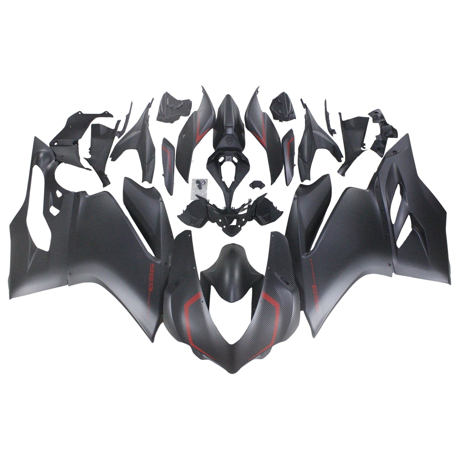 Amotopart 2015-2020 Ducati 1299 959 Carbon Fiber with Red Line Fairing Kit