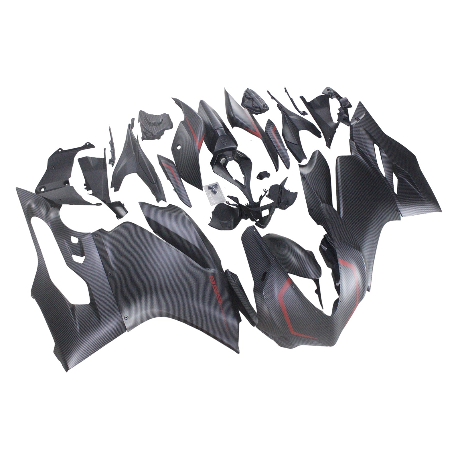 Amotopart 2015-2020 Ducati 1299 959 Kolfiber med Red Line Fairing Kit