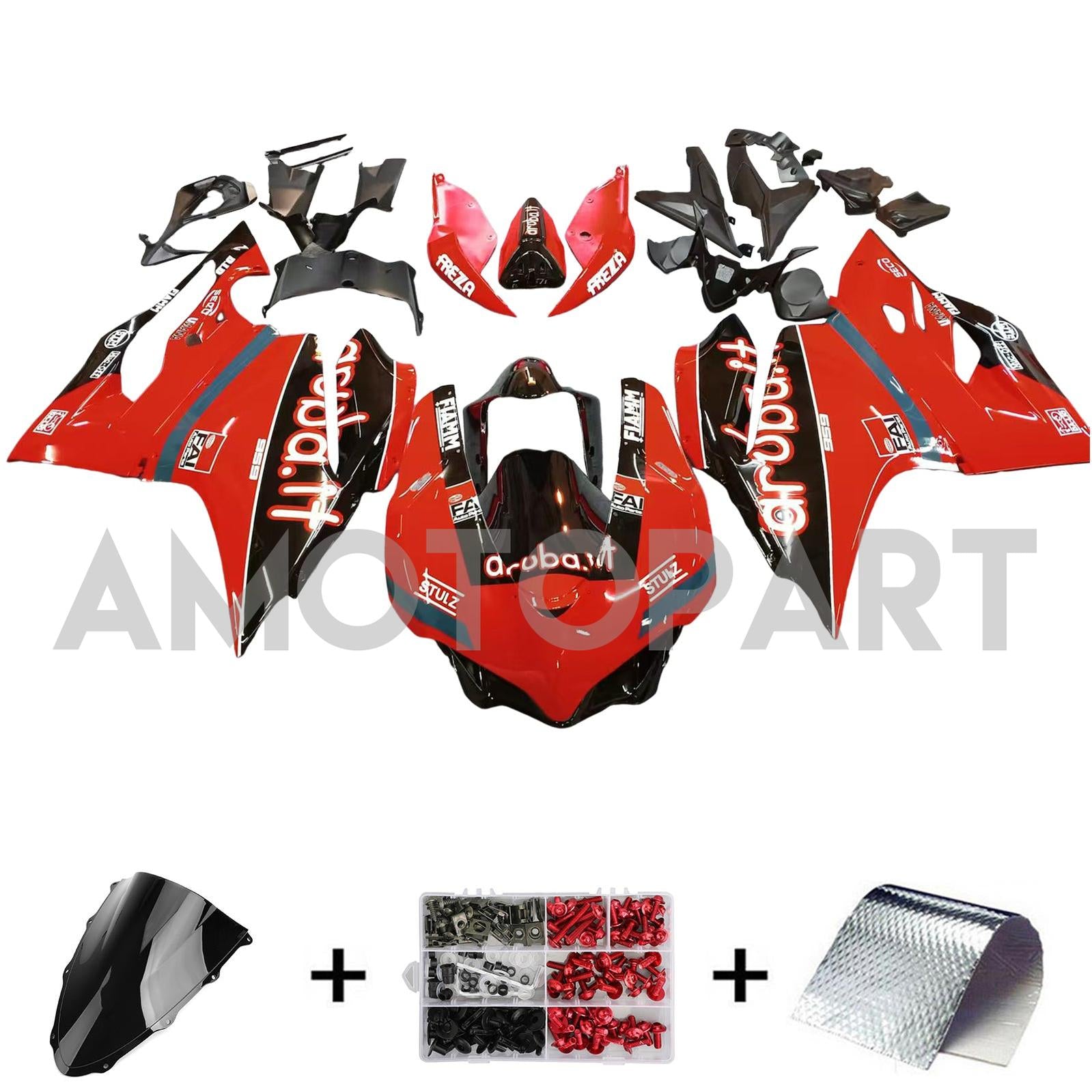 Amotopart 2015-2020 Ducati 1299 959 Red Style2 Fairing Kit