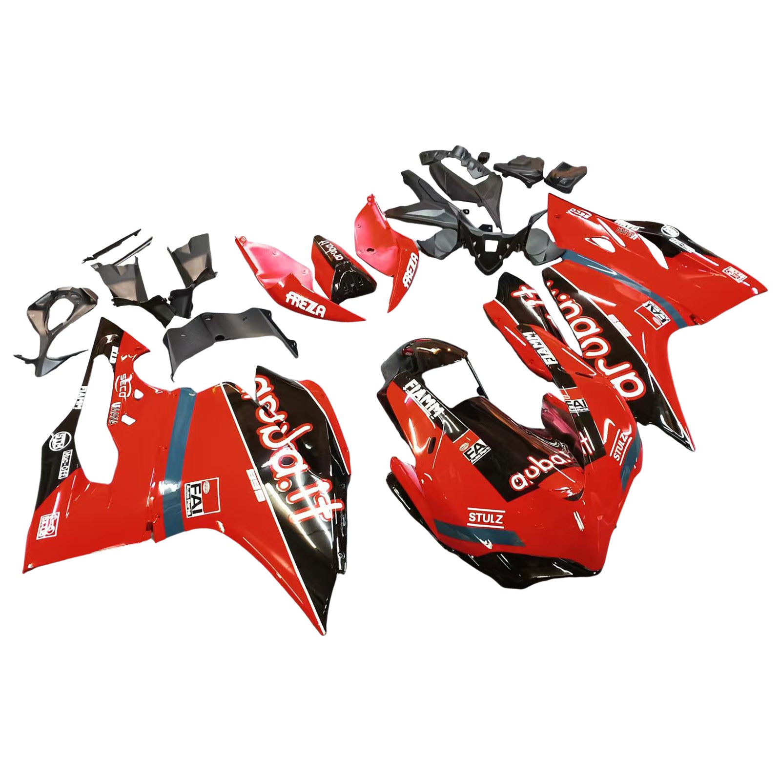 Amotopart 2015-2020 Ducati 1299 959 Kit de carenado rojo Style2