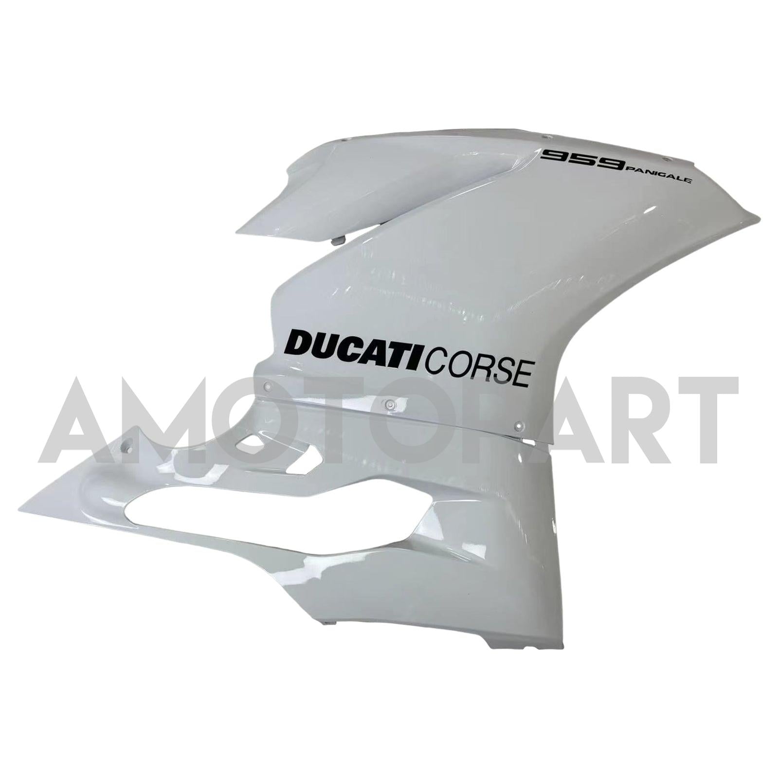 Amotopart 2015-2020 Ducati 1299 959 White with Black Fairing Kit